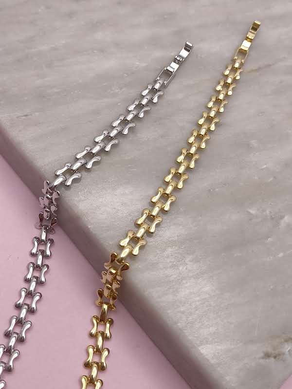 Pulseira Malha Quadrada: estilo contemporâneo com acabamento impecável