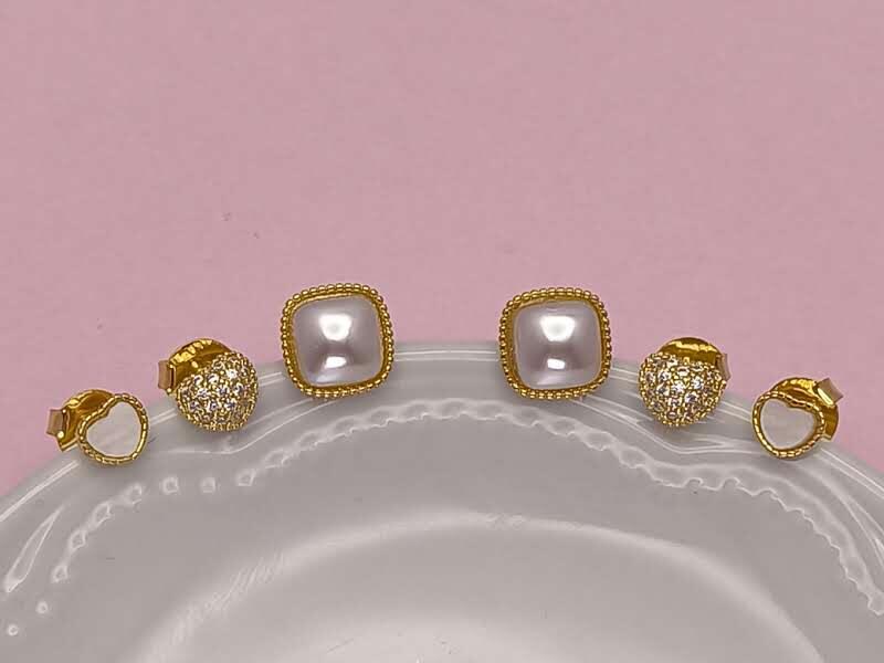 Trio Corações e Quadrado: brilho delicado para destacar sua personalidade com charme e sofisticação