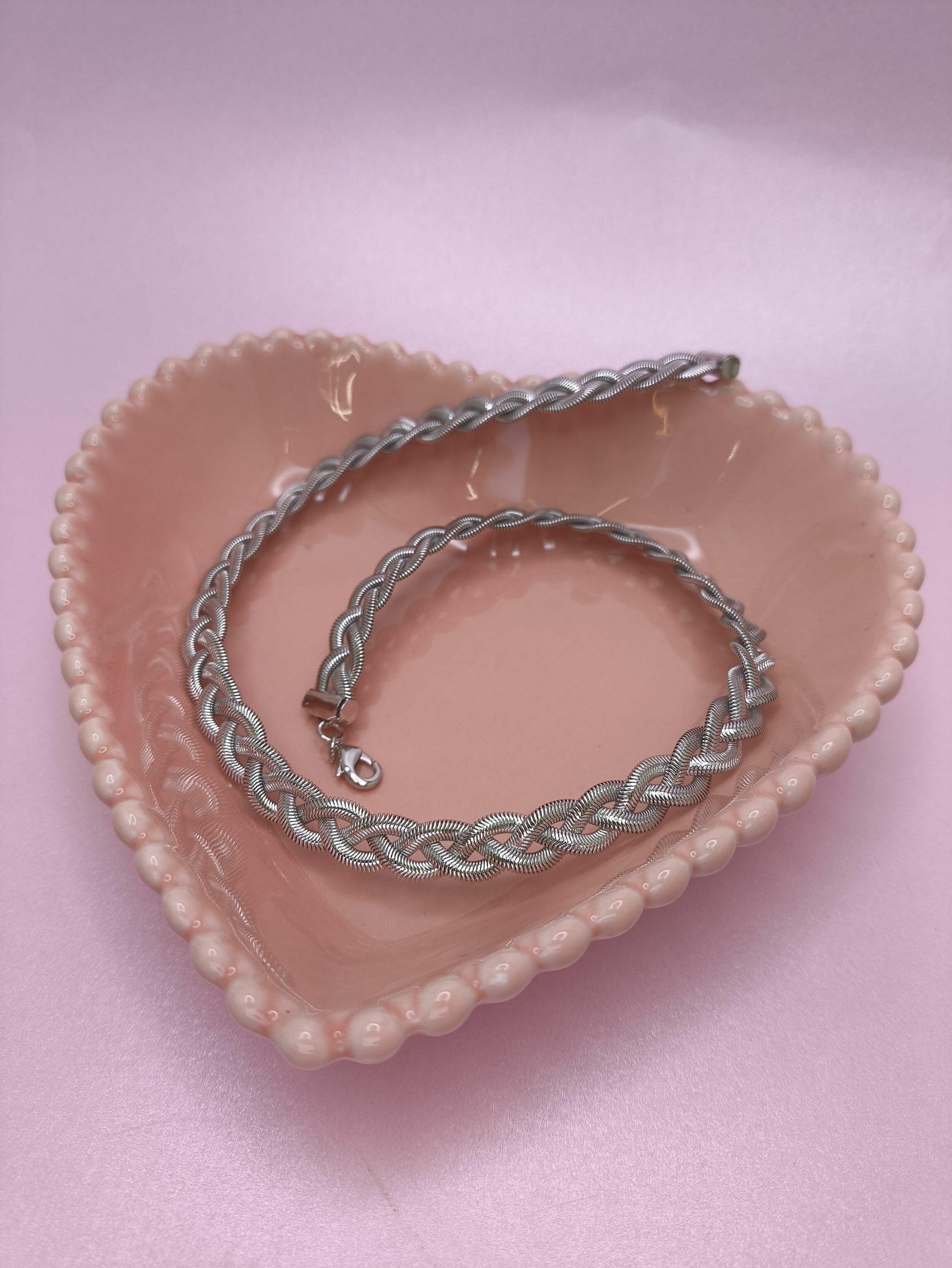 Colar de Corrente Trançada