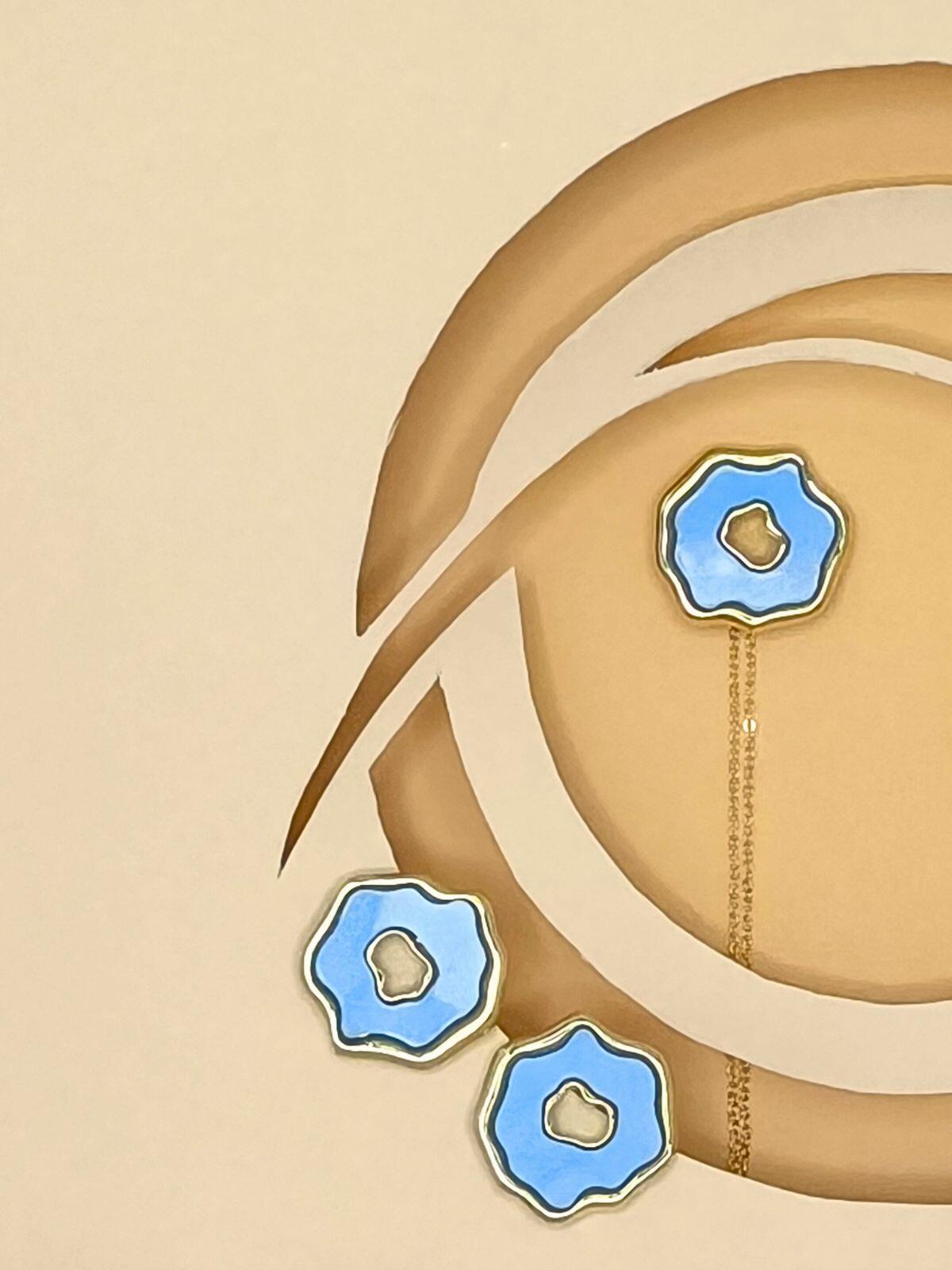 Brinco Colore Azul Claro: Toque De Frescor E Sofisticação Em Seu Visual
