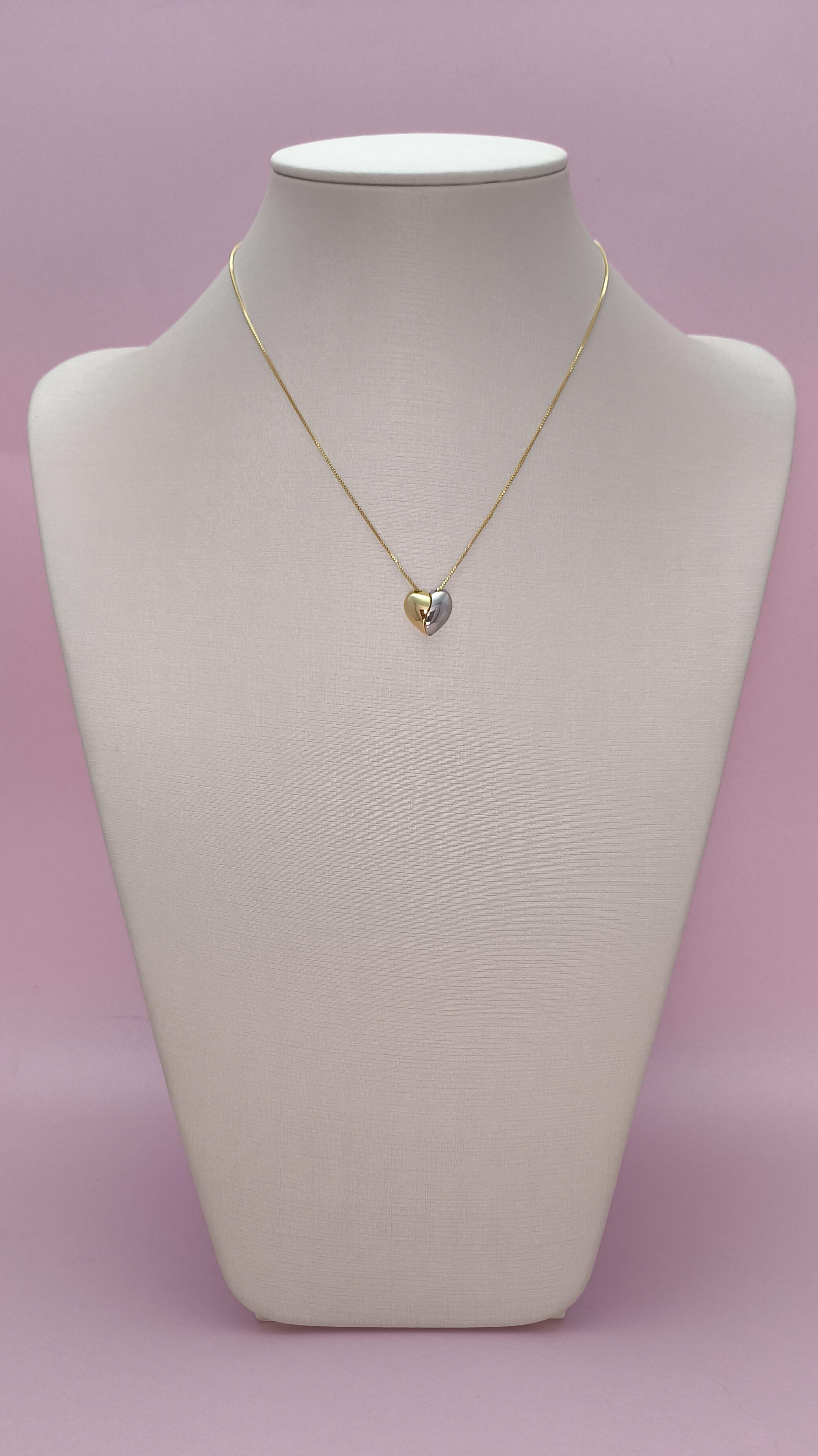 Colar com Pingente de Coração Due Colori