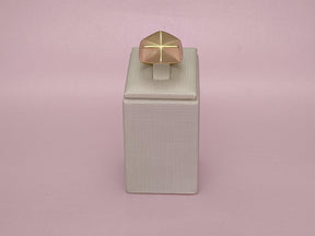 Anel Geométrico Acetinado Regulável