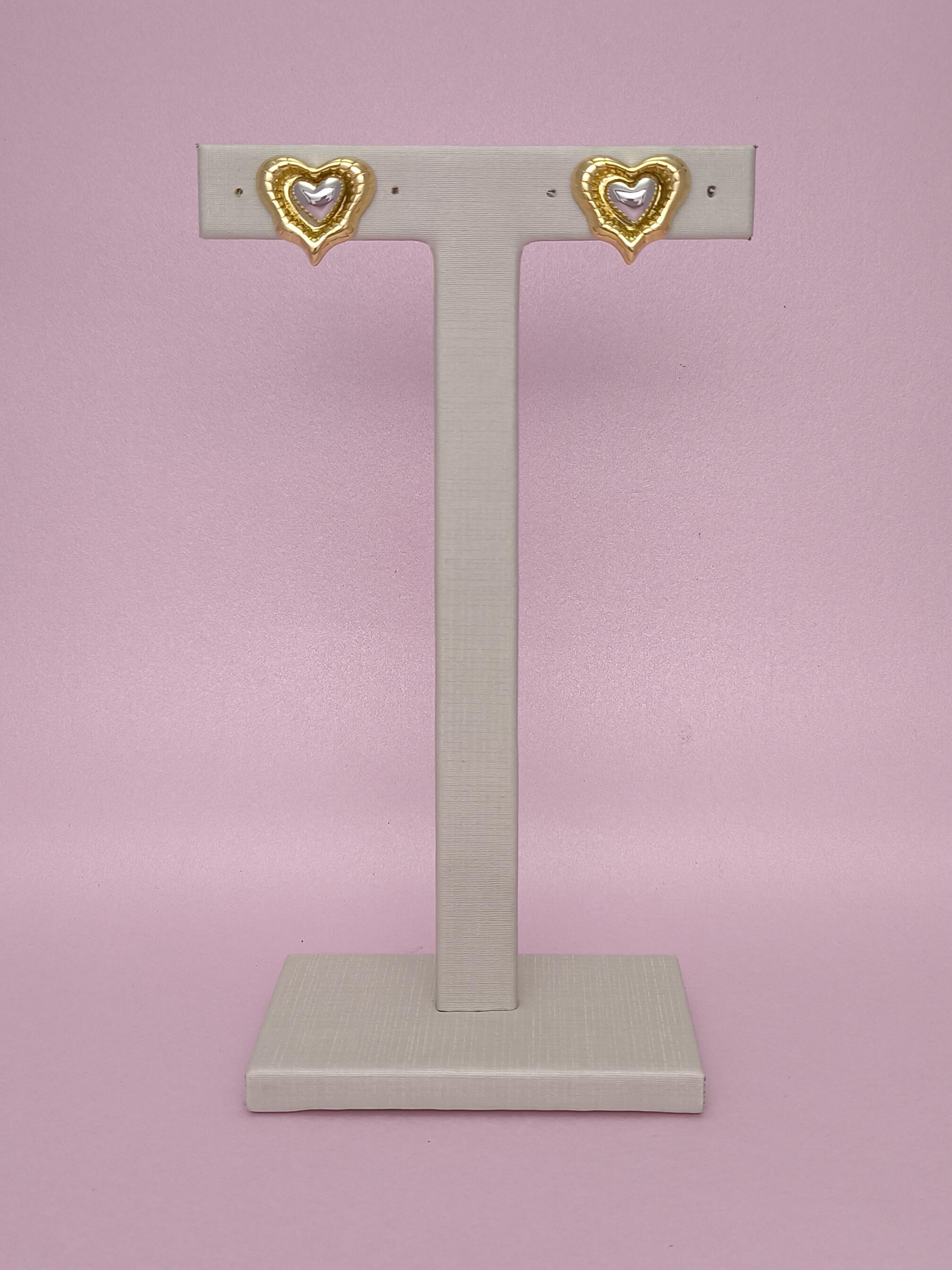 Brinco Coração 2 Em 1: Versatilidade E Elegância Em Uma Peça