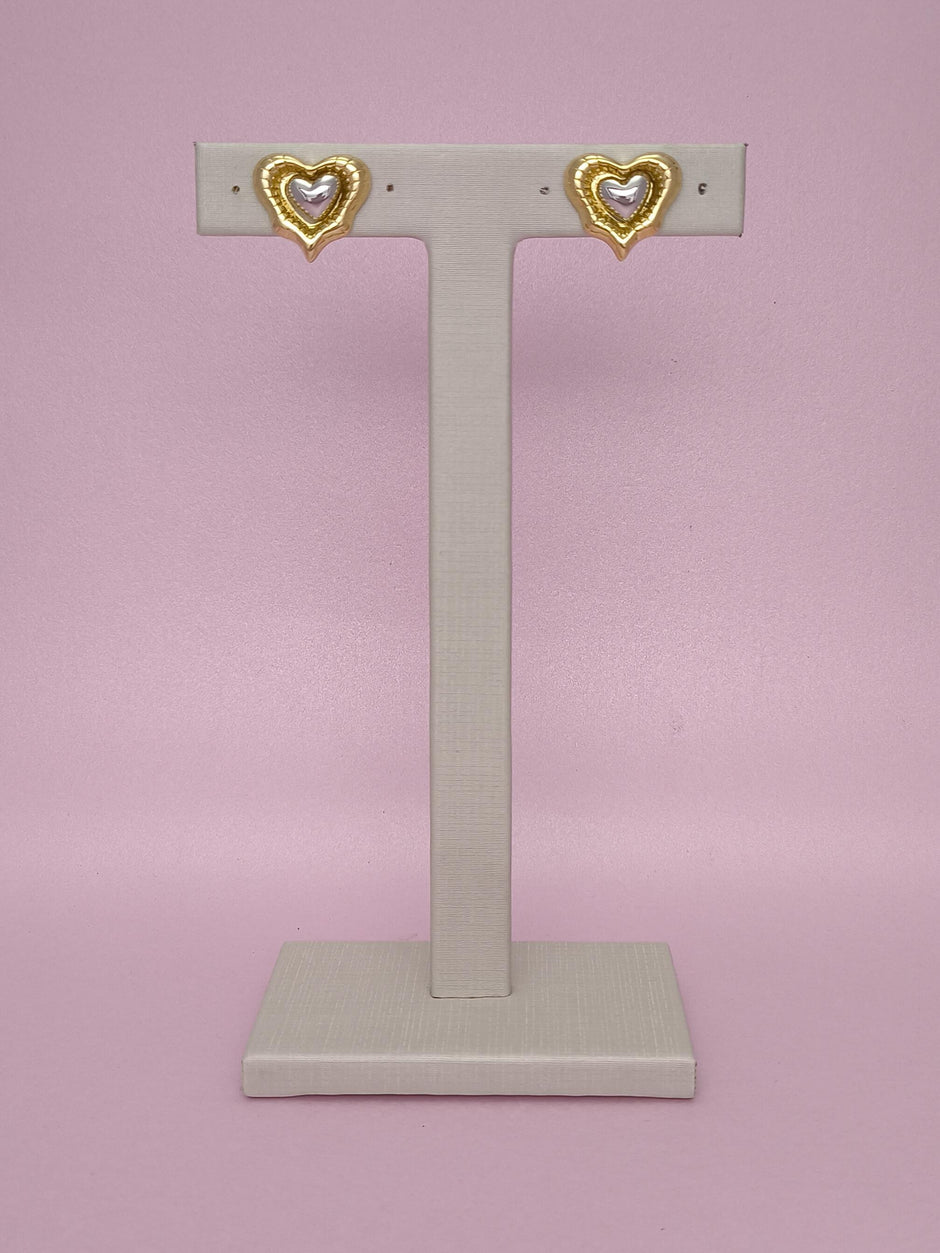 Brinco Coração 2 Em 1: Versatilidade E Elegância Em Uma Peça