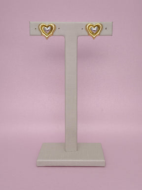 Brinco Coração 2 Em 1: Versatilidade E Elegância Em Uma Peça