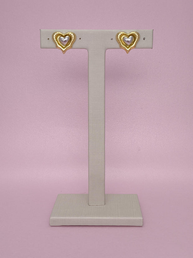 Brinco Coração 2 Em 1: Versatilidade E Elegância Em Uma Peça