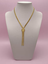 Colar Gravata Dupla Corrente Com Fecho