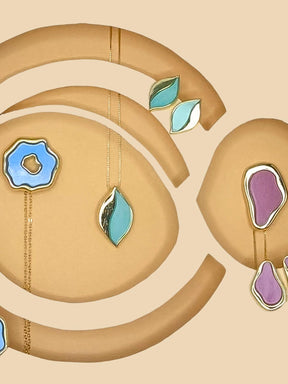 Colar Colore Verde-Água