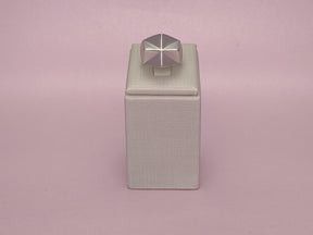 Anel Geométrico Acetinado Regulável