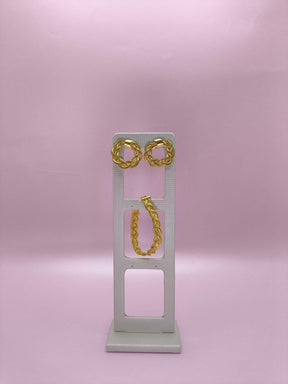 Conjunto Corrente Trançada: brilho clássico com toque contemporâneo