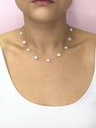 Choker Com Pérolas Achatadas