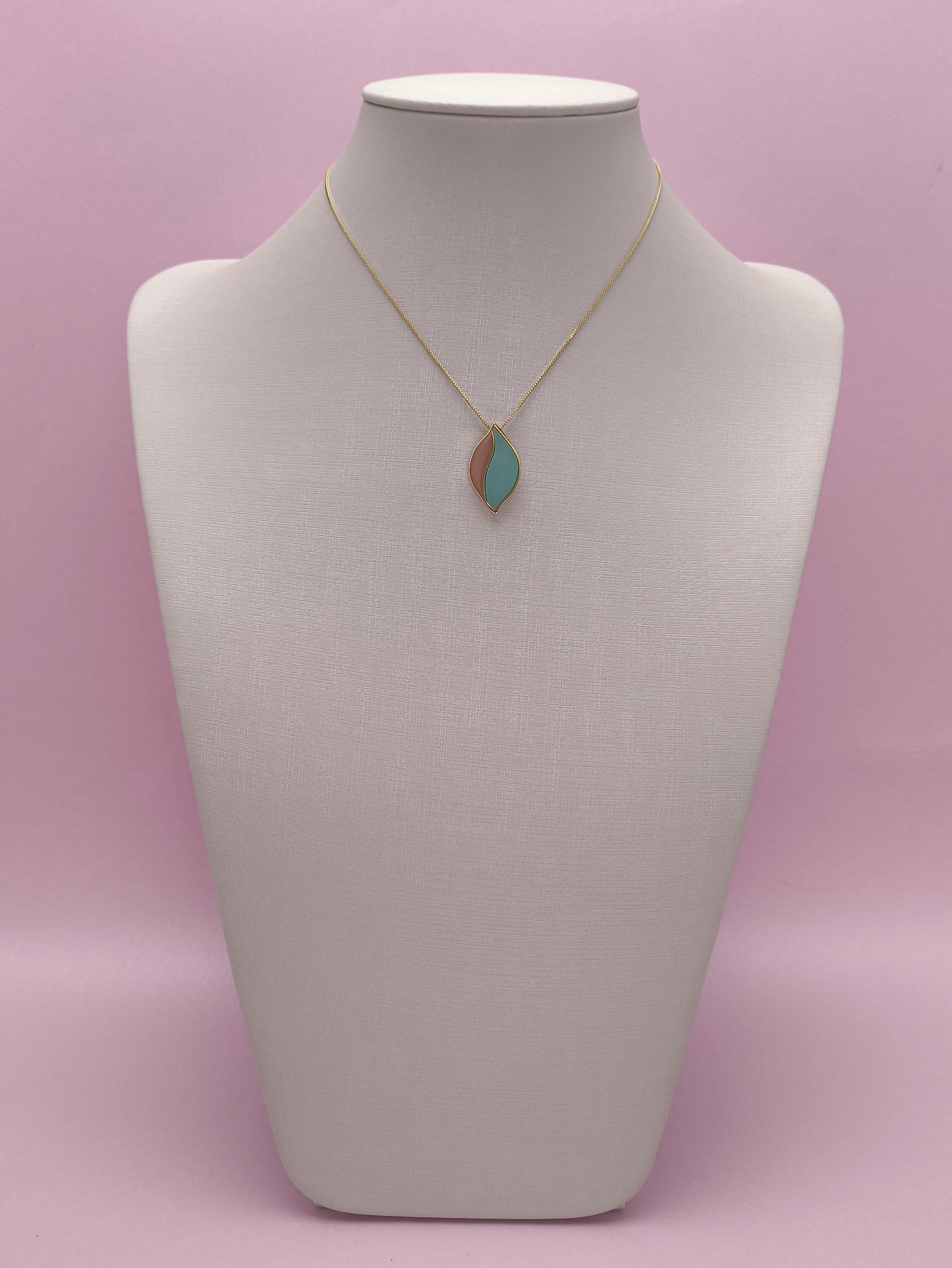 Colar Colore Verde-Água