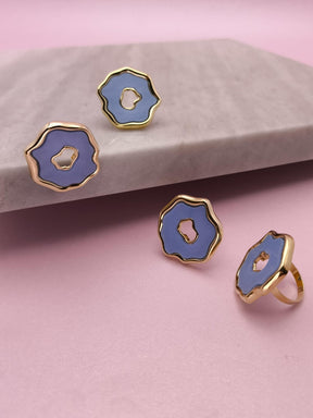 Anel Colore Azul Claro