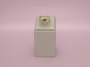 Anel Cuore Cravejado Regulável