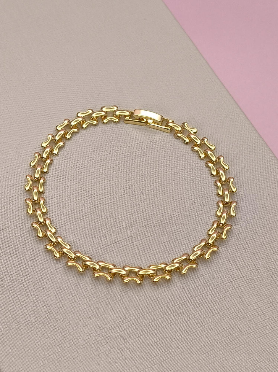 Pulseira Malha Quadrada: estilo contemporâneo com acabamento impecável