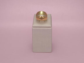 Anel Liso Cravejado Regulável