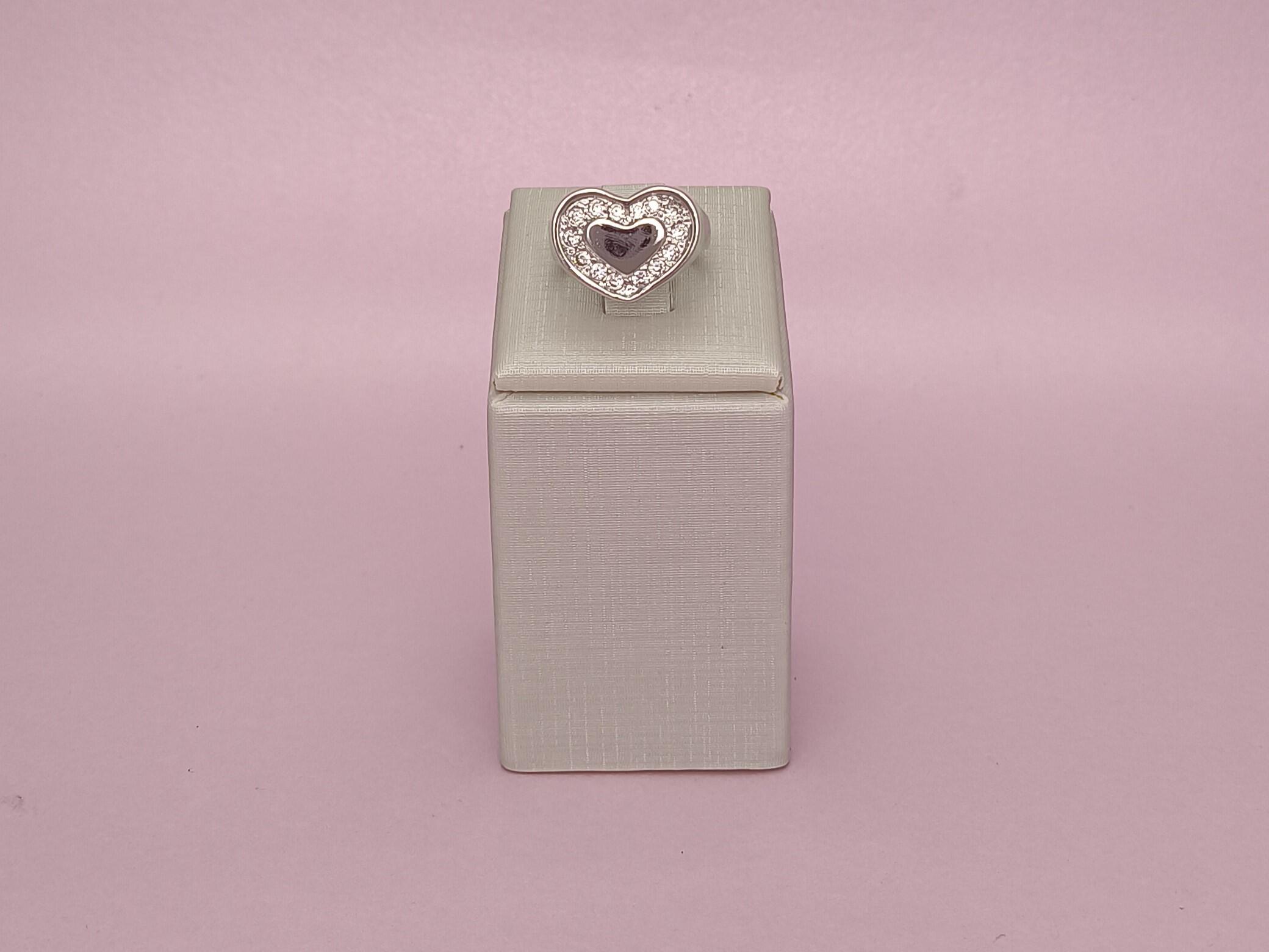 Anel Cuore Cravejado Regulável