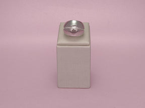 Anel Liso Cravejado Regulável