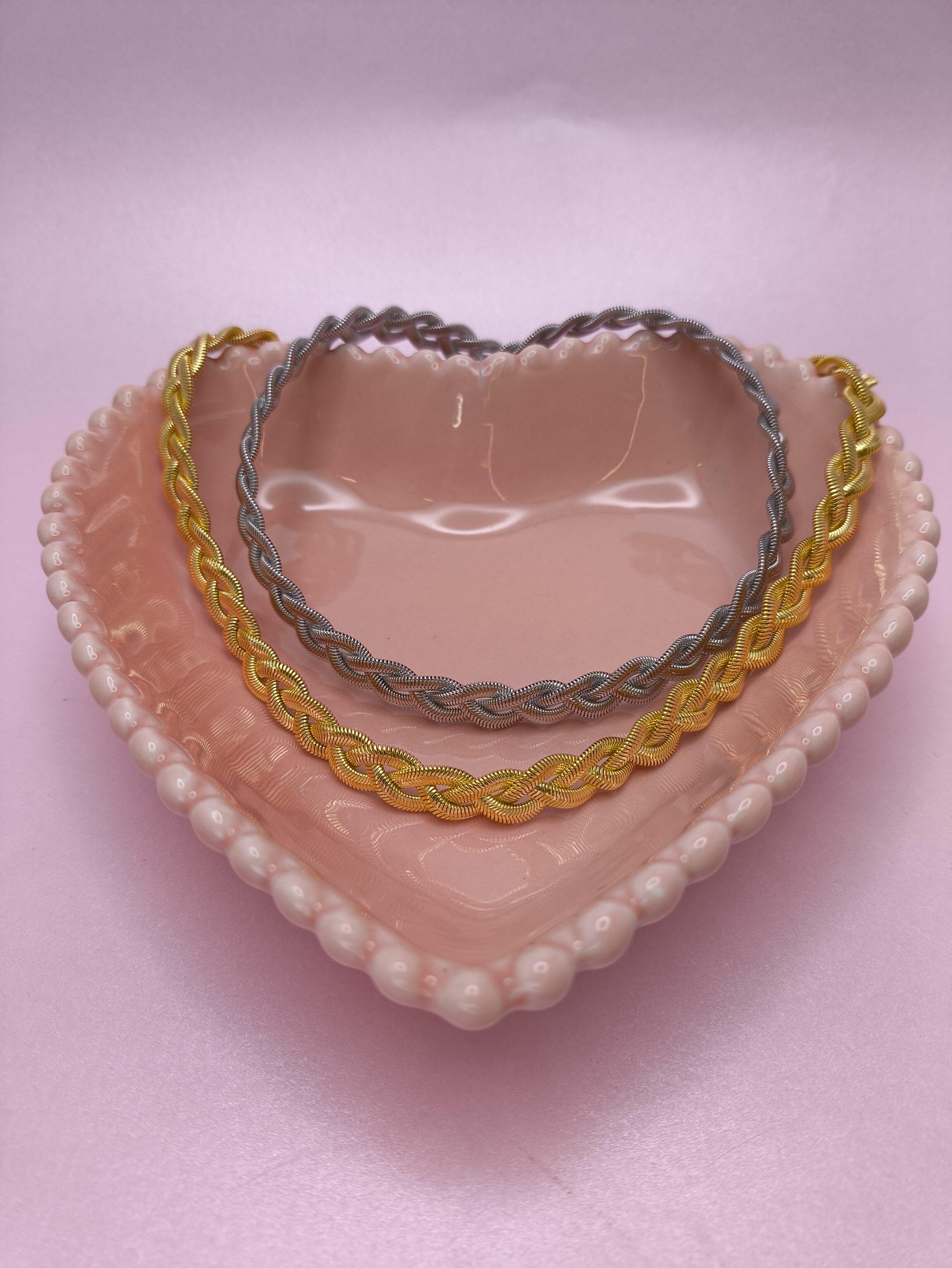 Colar de Corrente Trançada