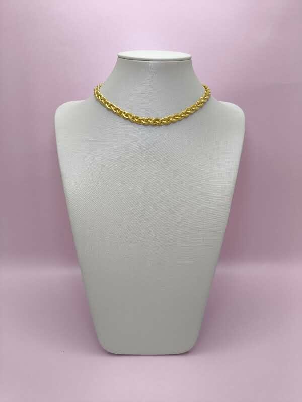 Colar de Corrente Trançada