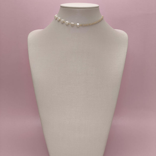Choker Com Pérolas e Meia Riviera
