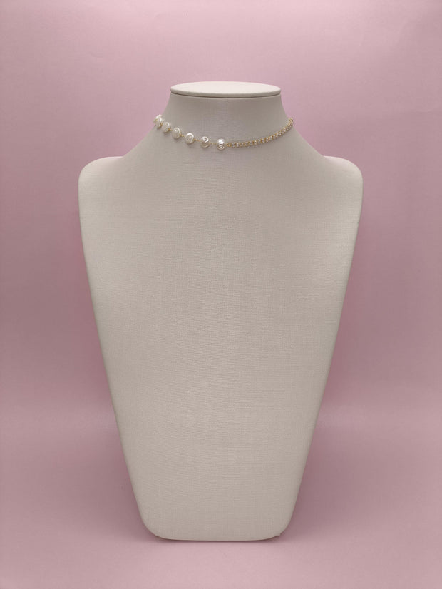 Choker Com Pérolas e Meia Riviera