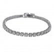 Kit Pulseira Cordão Baiano Grosso e Pulseira Riviera 4 mm