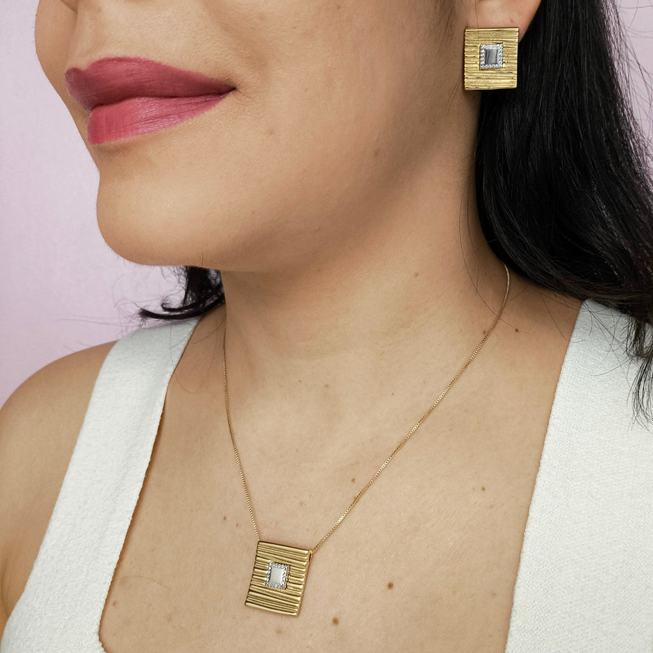 Conjunto Quadrado Texturizado