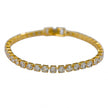Kit Pulseira Cordão Baiano Grosso e Pulseira Riviera 4 mm