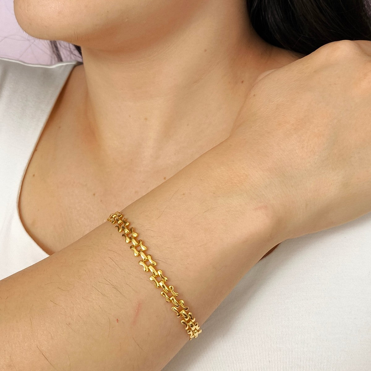 Pulseira Malha Quadrada