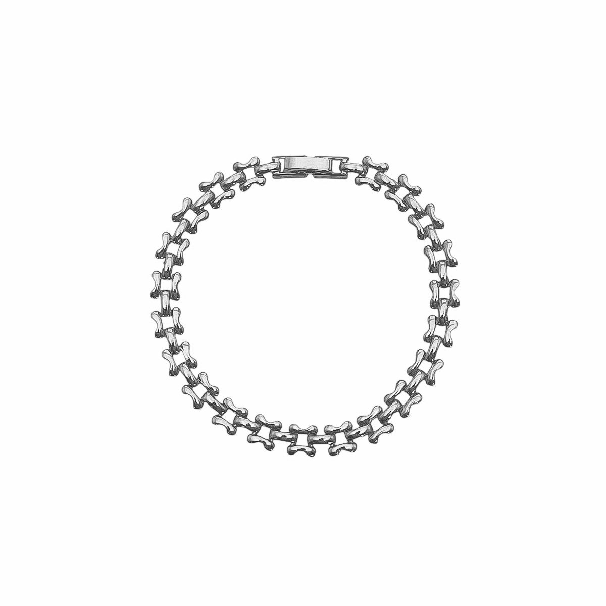 Kit Pulseira Malha Quadrada e Pulseira Riviera Carre 4 mm