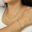 Kit Corrente Cordão Baiano e Pulseira Cordão Baiano Fino