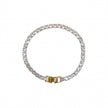 Kit Pulseira Cordão Baiano Grosso e Pulseira Riviera 4 mm