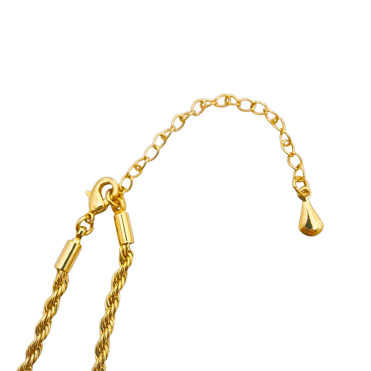 Kit Corrente Cordão Baiano e Pulseira Cordão Baiano Fino