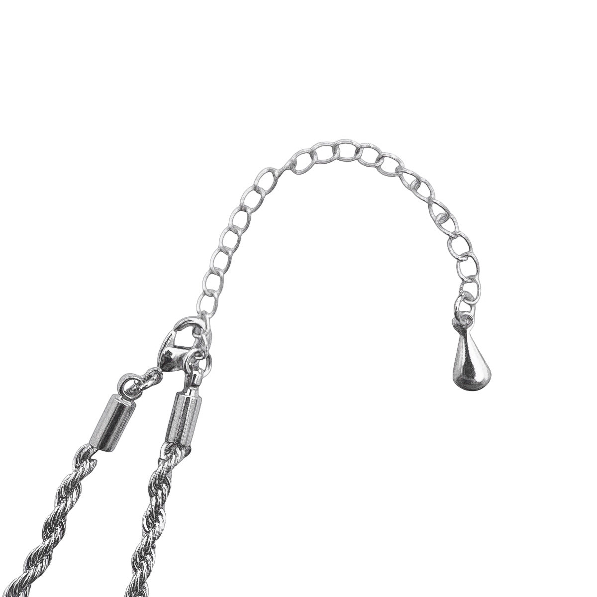 Kit Corrente Cordão Baiano e Pulseira Cordão Baiano Fino