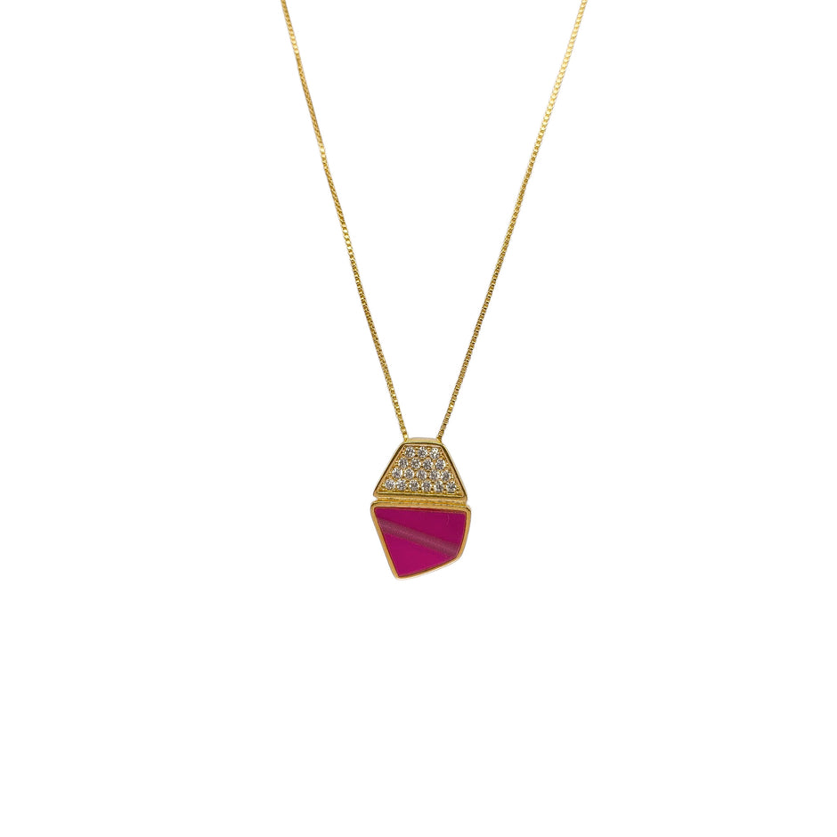 Colar com Pingente Lumina Duo