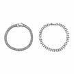 Kit Pulseira Malha Quadrada e Pulseira Riviera Carre 4 mm