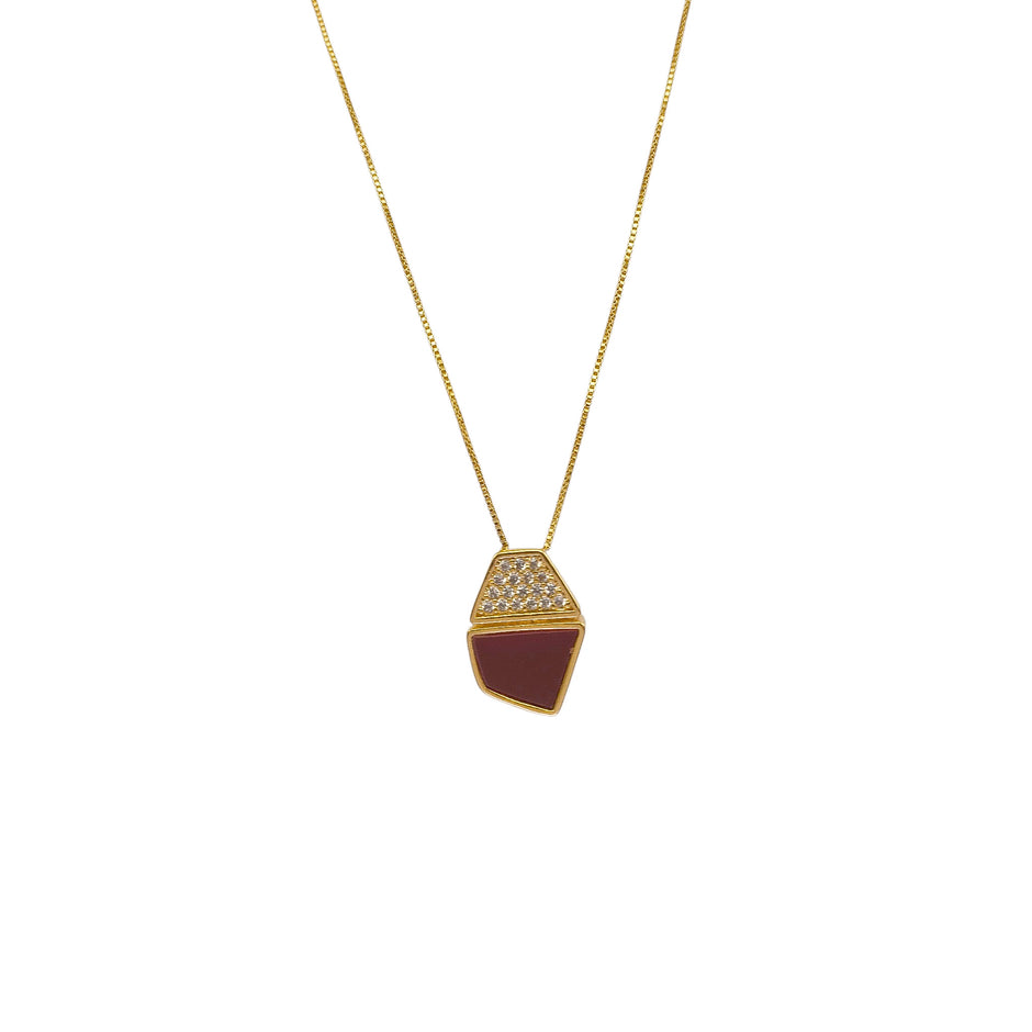 Colar com Pingente Lumina Duo