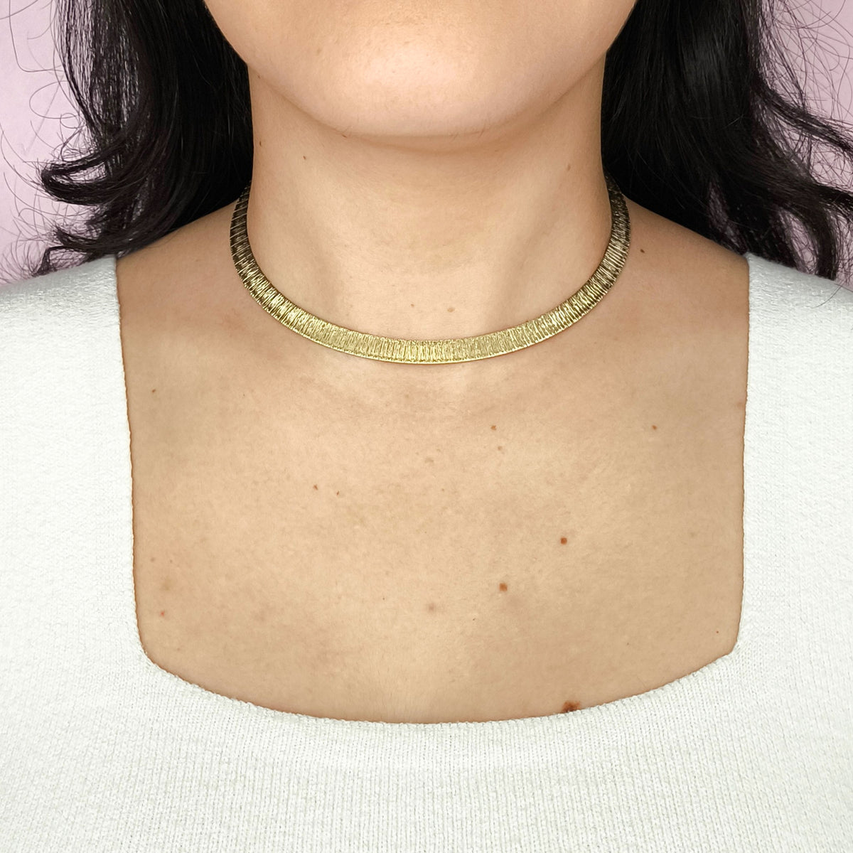 Choker Fita Texturizada