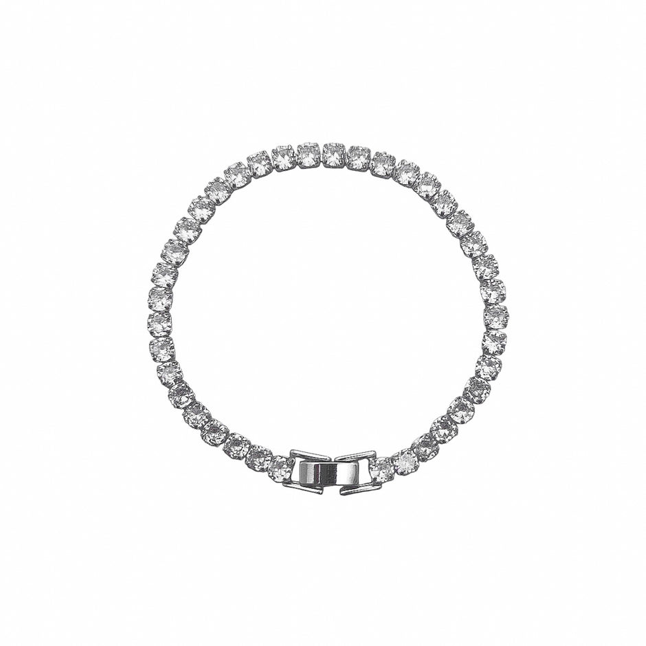 Kit Pulseira Cordão Baiano Grosso e Pulseira Riviera 4 mm